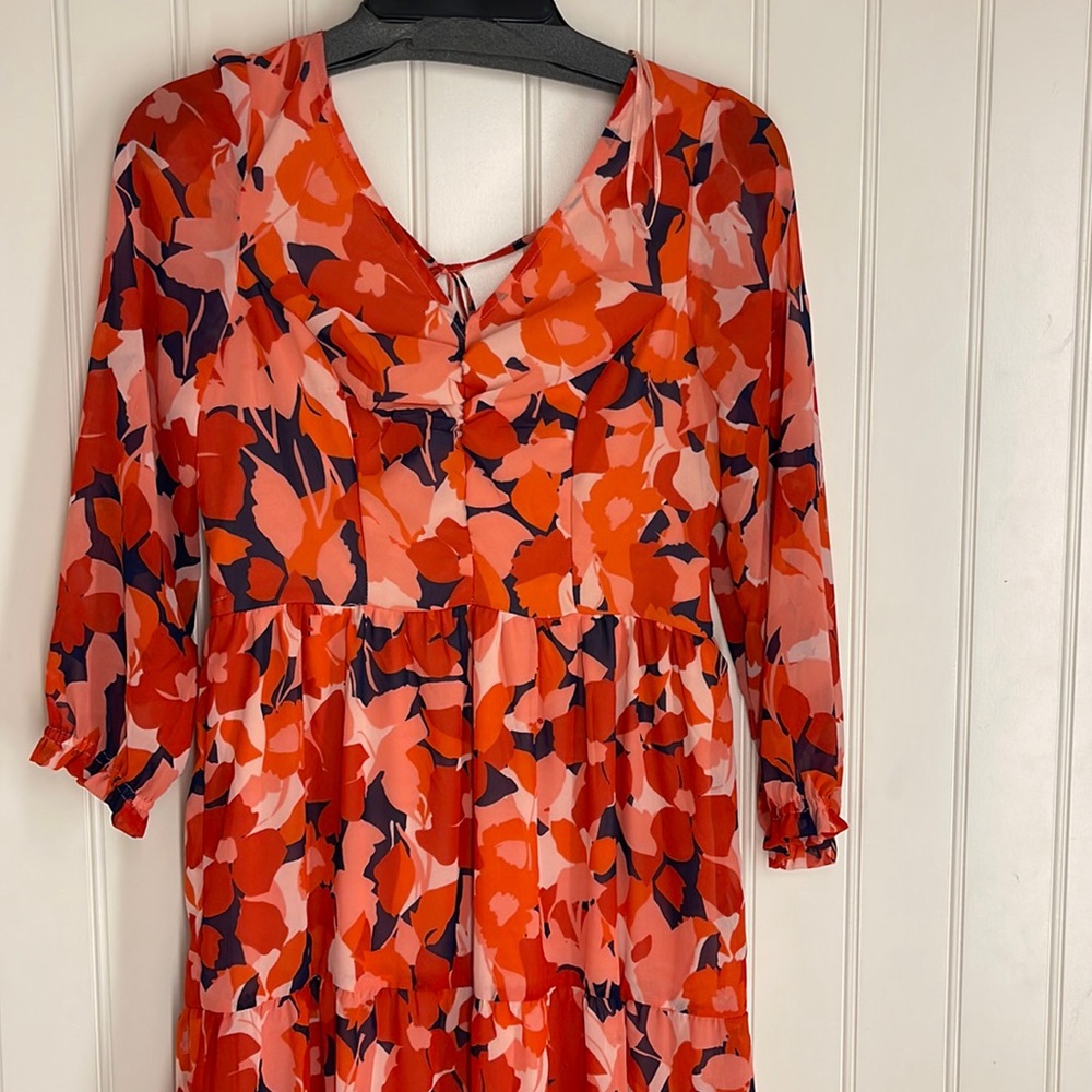 NWT Sincerely Jules FLORAL sleeves Dress SIZE SMALL